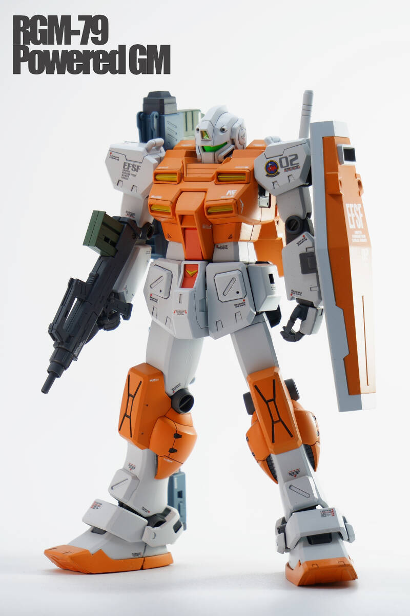 新品】MG 1/100 RGM-79 パワード・ジム (機動戦士ガンダム0083)の落札