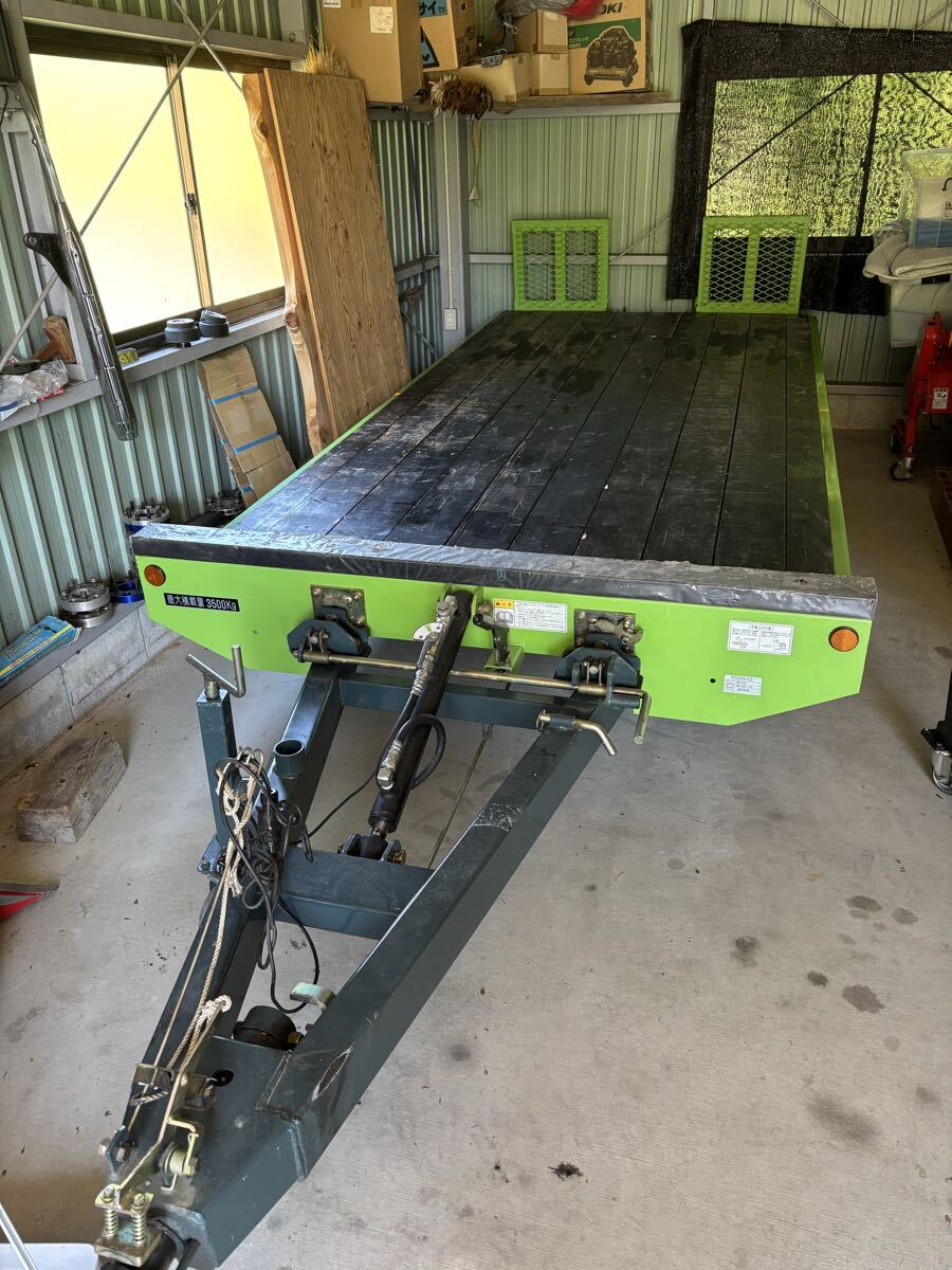 中古】☆作業機移動の必需品！ 中川車輌工業 油圧シーソー式