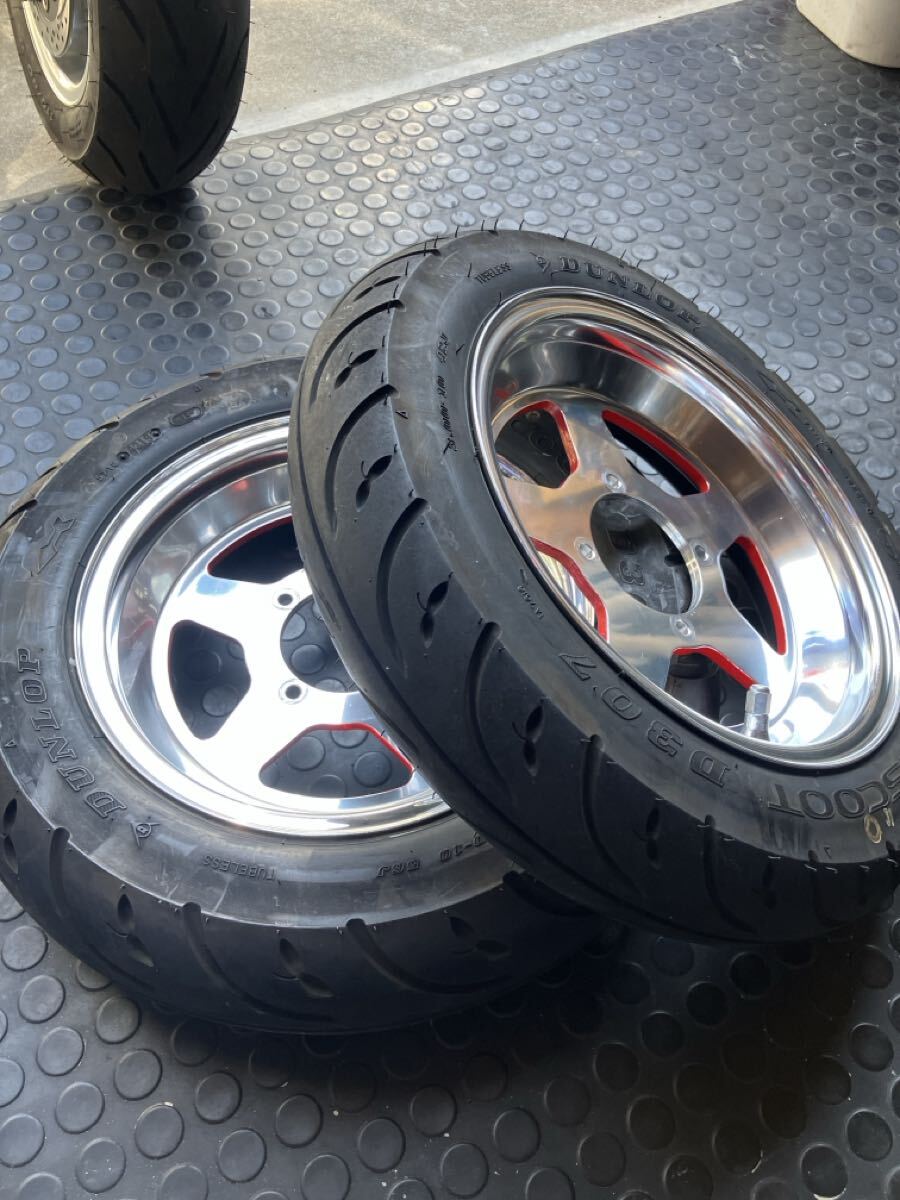 モンキー アルミホイール 10インチ 2.5J チューブレス 前後セット