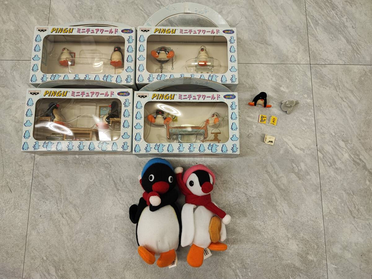 中古】ソニプラ レア 1993 ピングー ロビ ぬいぐるみ PINGU 公式の落札