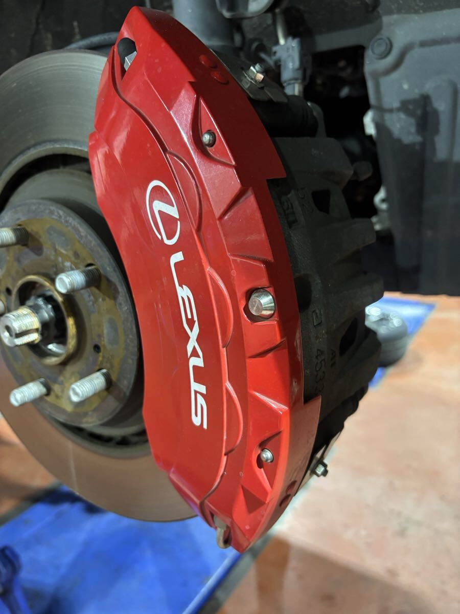 新品】【稀少】LEXUS キャリパーカバー レクサス 赤 レッド×ブラック