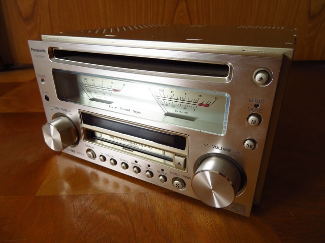 【限定色】Panasonic カーオーディオ　CQ-VX5500K パナソニックCQ-VX5500K限定品ブラック アナログメーターCD/MDカー