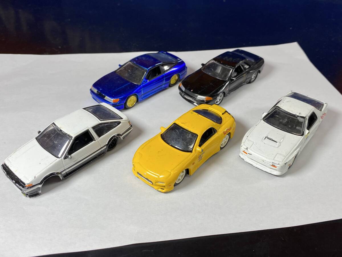 新品】稀少 1/64 頭文字D 日産 シルエイティ インパクトブルー 真子