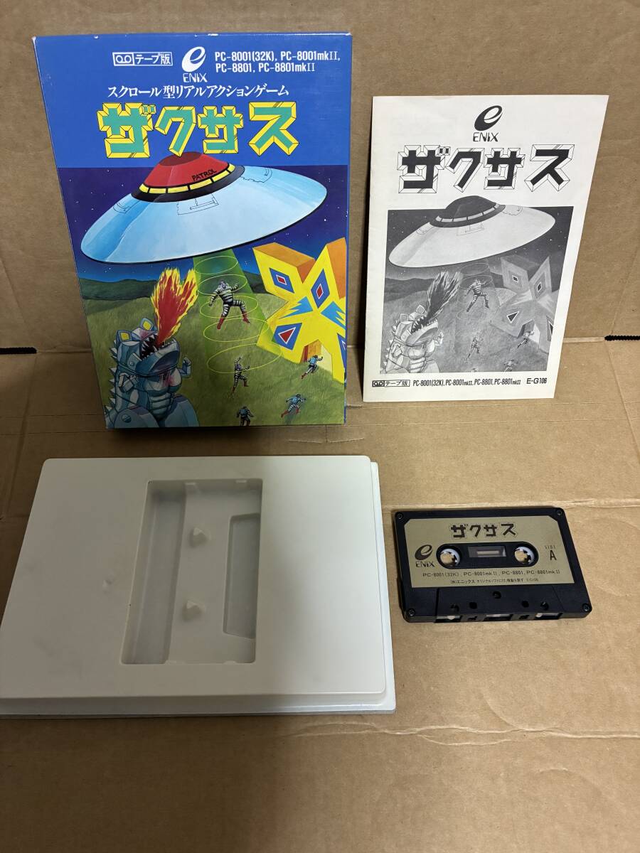 PC-8801対応ゲーム「ドアドア」箱説付き テープ PC88 エニックスの落札