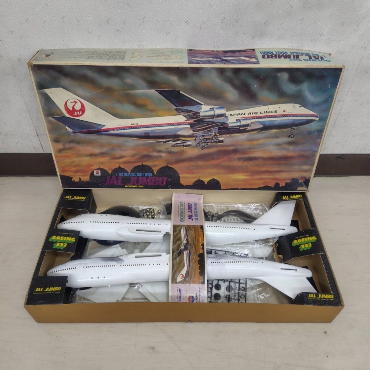 1/100 ANA 全日空 ボーイング 747 ジャンボ 飛行機模型の落札情報詳細