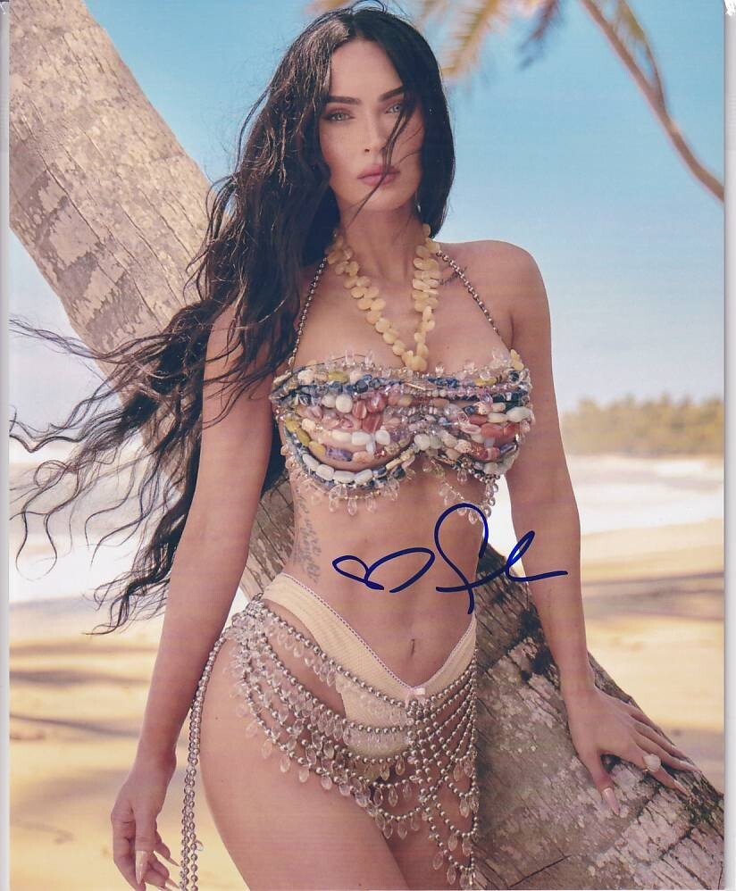 H 2L判 ミーガン・フォックス Megan Fox 直筆サイン写真 証明書COA 3の