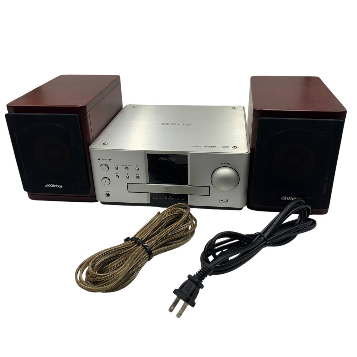 N3☆Victor ビクター 2MD/CD/TAPEコンポ UX-W500-S(CA-UXW500-S) 純正