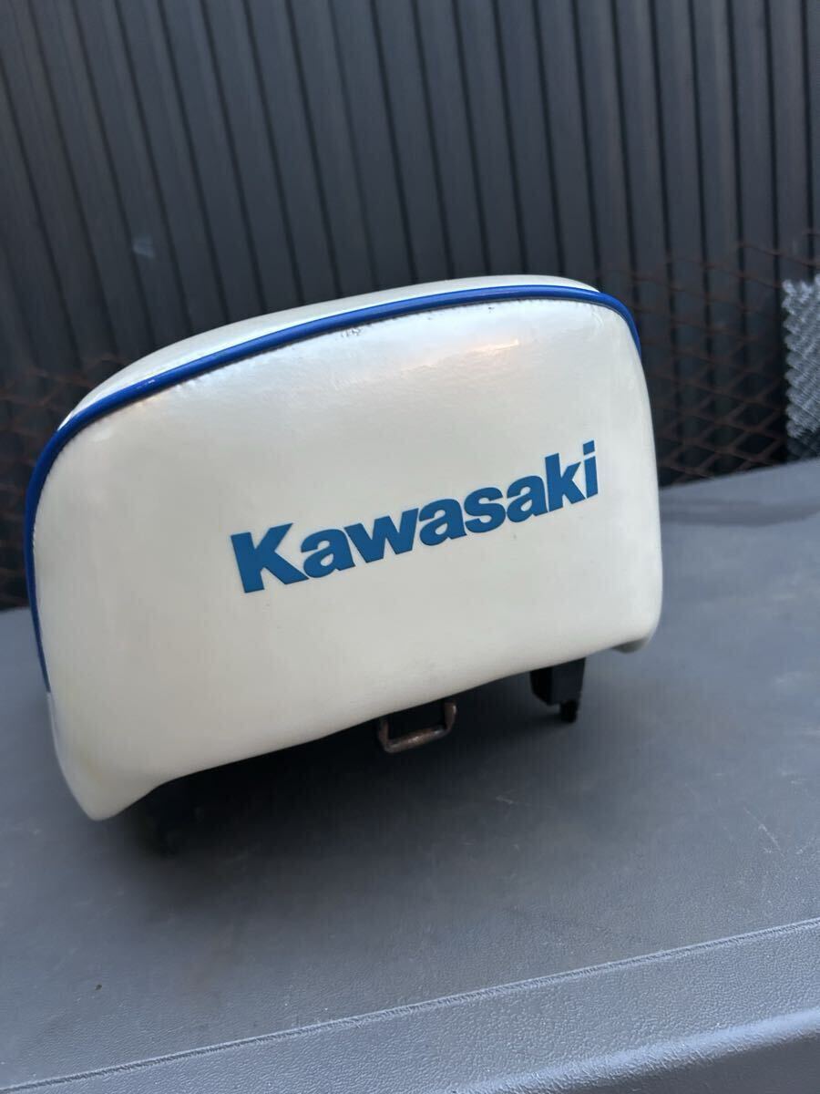 KAWASAKI カワサキ 250TR 三段シート 旗棒 セット オオカワ 大川 美品 