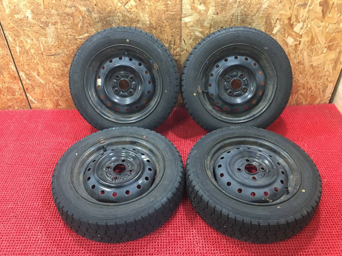 中古】マツダ純正鉄チン引っ張りタイヤ。14インチ6J+45 ハブ径54 