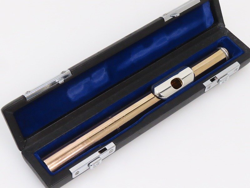 中古】J.R.LAFIN ラファン 総14金製フルート頭部管 14K アドラー付の