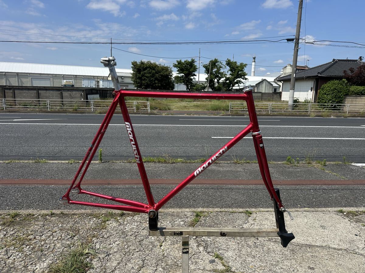 中古】丸石サイクル イオンバイク エイジス AEGIS 赤 27型 MARUISHI