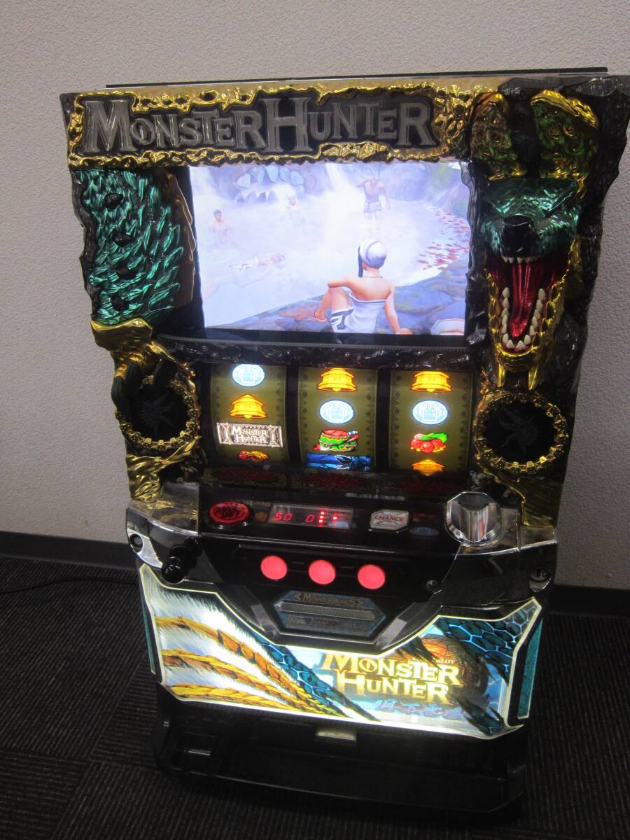 中古】夢花月 スロット実機 【音量ボリューム・家庭用電源】 山佐 超