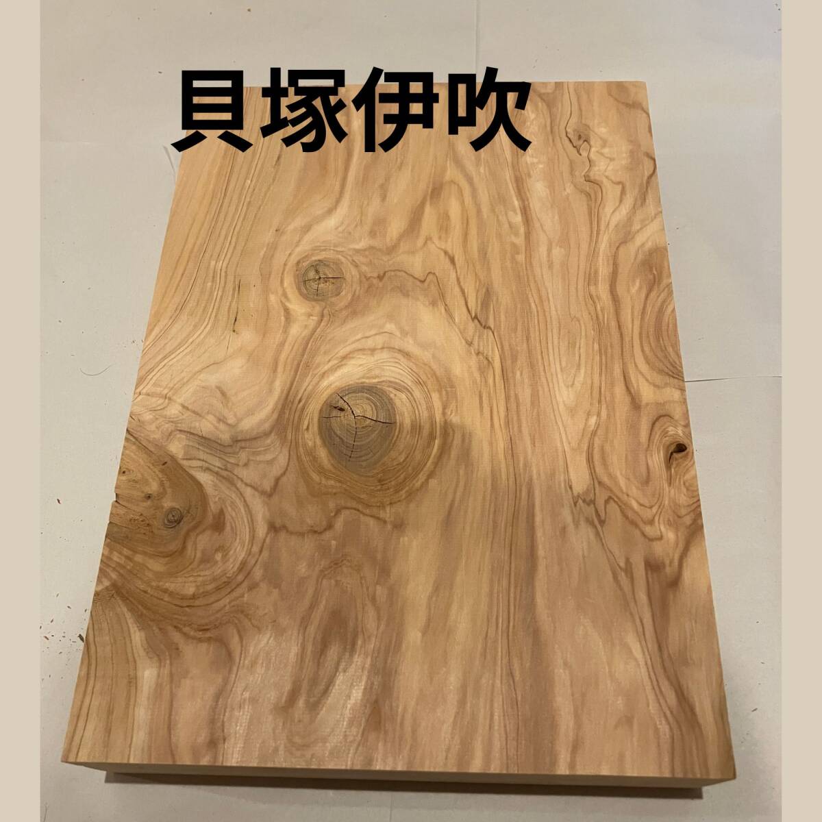 13-215 カイヅカイブキの輪切り乾燥材2枚・・・花台・敷台・敷板・変 