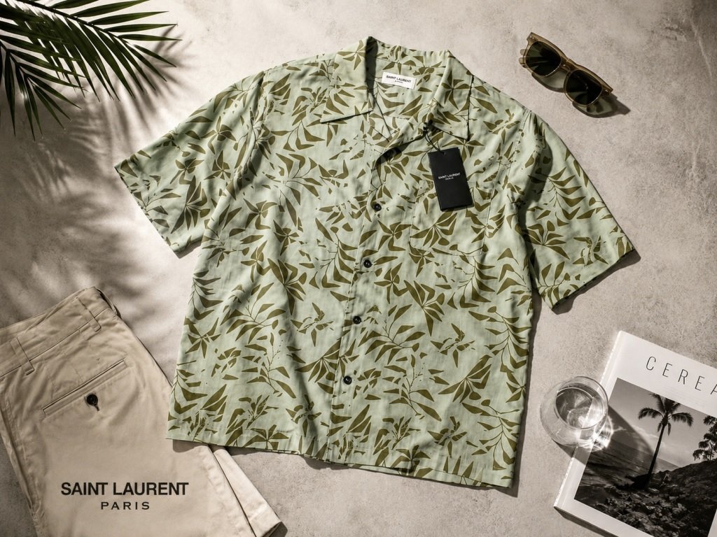 SAINT LAURENT PARIS 16ss サンローラン パリ ダメージカット レーヨン