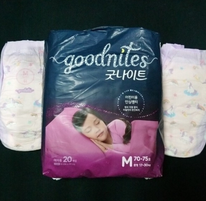 新品】（女児用紙おむつ）韓国版goodnites（L、27～44kg、17枚、未開封