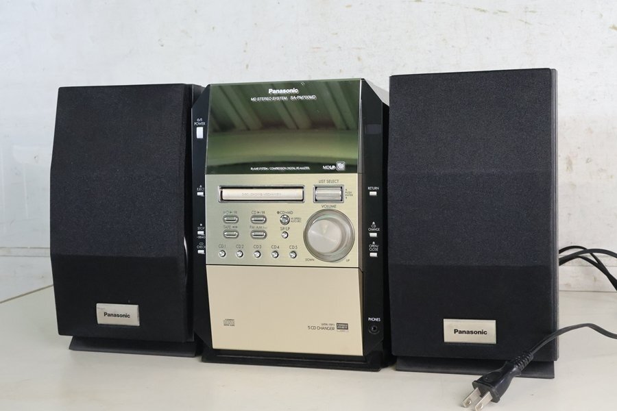 □パナソニック□CDコンポ□SA-AK25□5連CDチェンジャー□FM