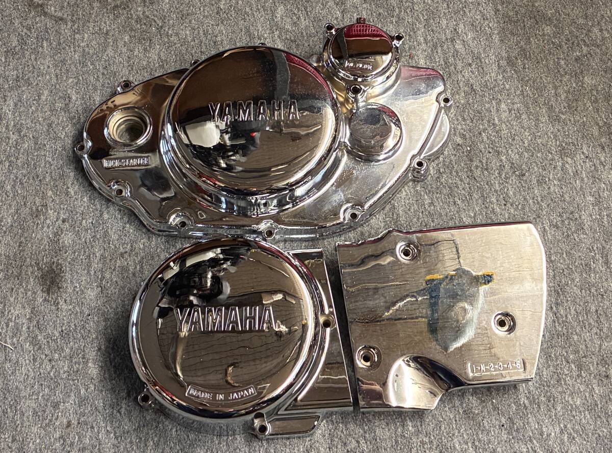 SR400 クランクカバー クラッチカバー エンジン 1JR 2H6 鏡面仕上げ SR400/500 1JR クランクケースカバー クラッチケースカバー 鏡面仕上げ