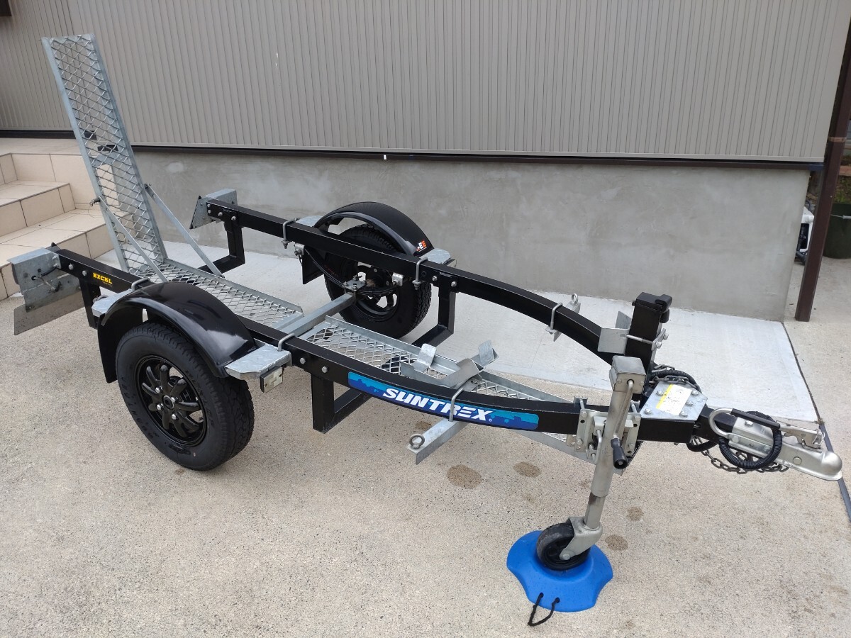 中古】サントレックス バイクトレーラー 車検付き32年10月の落札情報 