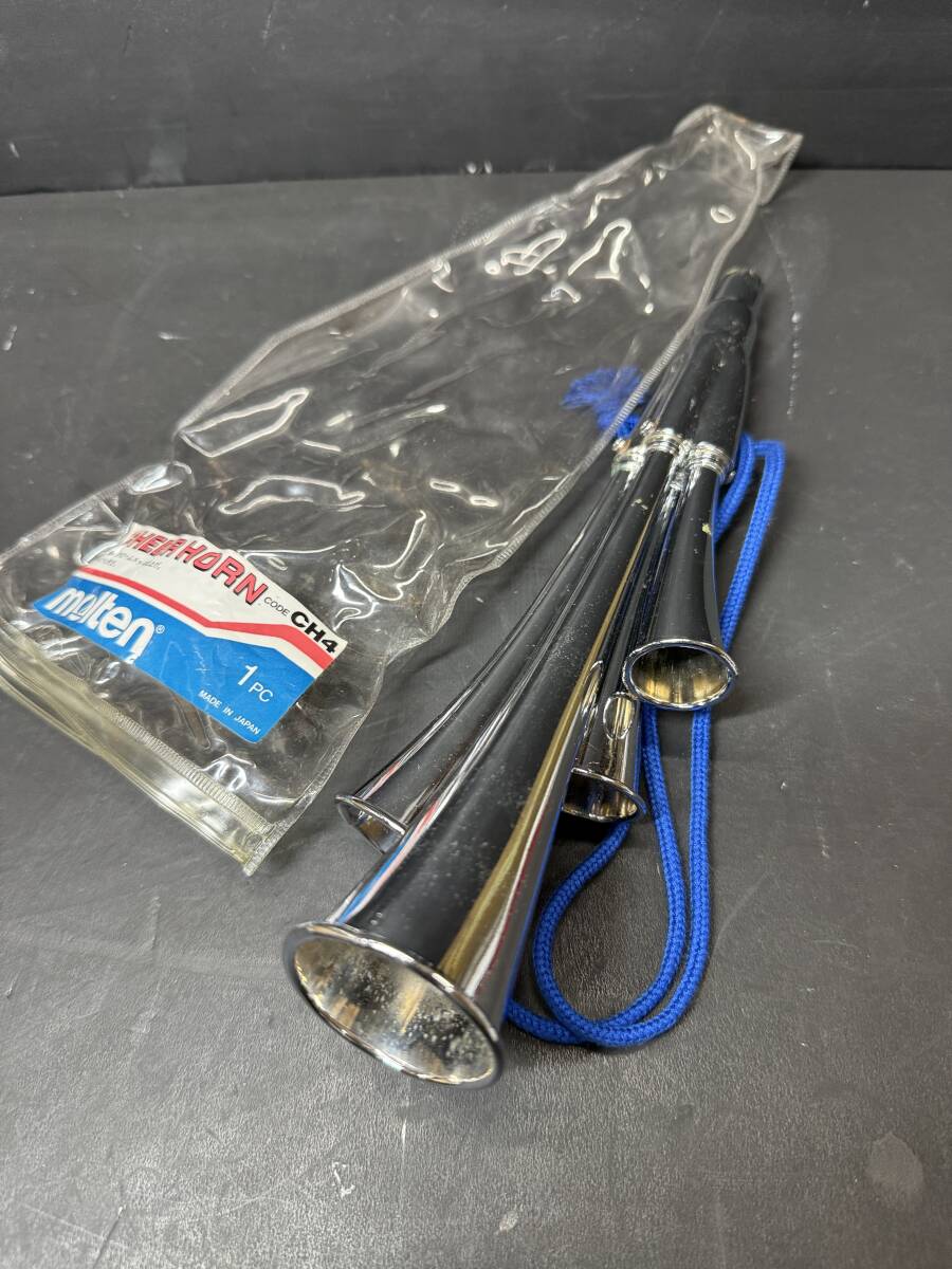 未使用　美品　molten 応援　チアホーン CH4 中古】molten モルテン 4連チアホーン 日本製 コンドルホーン 応援