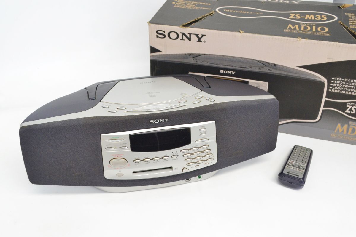 中古 SONY ソニー CD MDコンポ ZS-M35 パーソナルミニディスクシステム