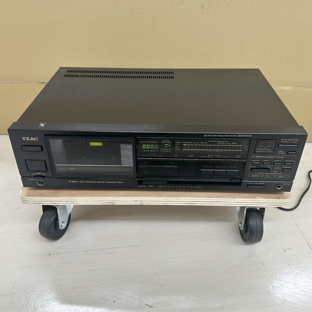 中古】TEAC R-666X dbx搭載高級オートリバースカセットデッキ 録再良好