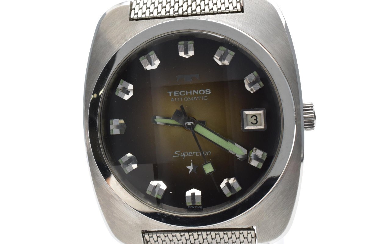 テクノス クーガー TECHNOS Cougar 自動巻き 腕時計 純正ベルト TECHNOS Cougar Automatic テクノス クーガー 自動巻き ビンテージの