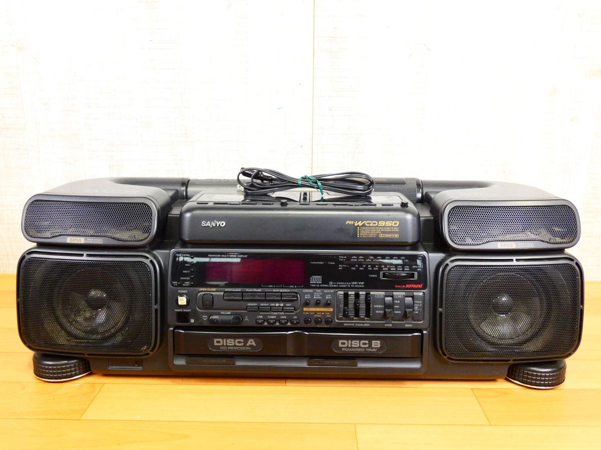 SANYO サンヨー ステレオラジカセ ZooSCENE ズシーン PH-WCD950 2CD