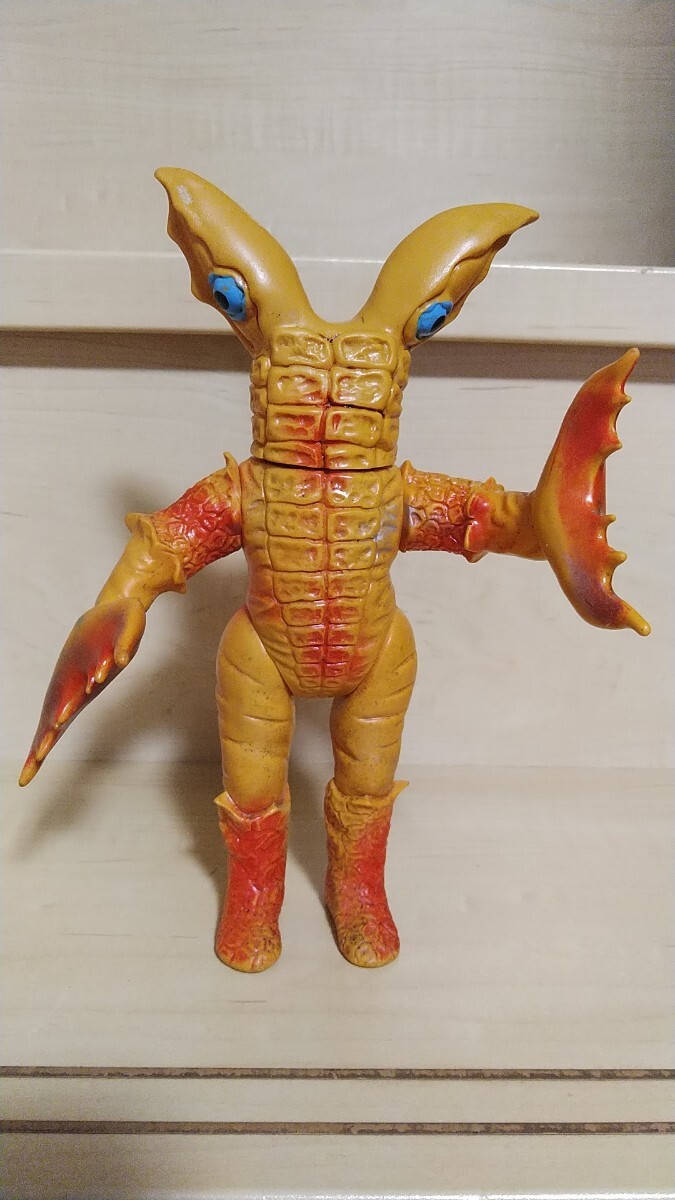 傷や汚れあり】当時物！マルサン 1期 金属人間メタリノーム ソフビ