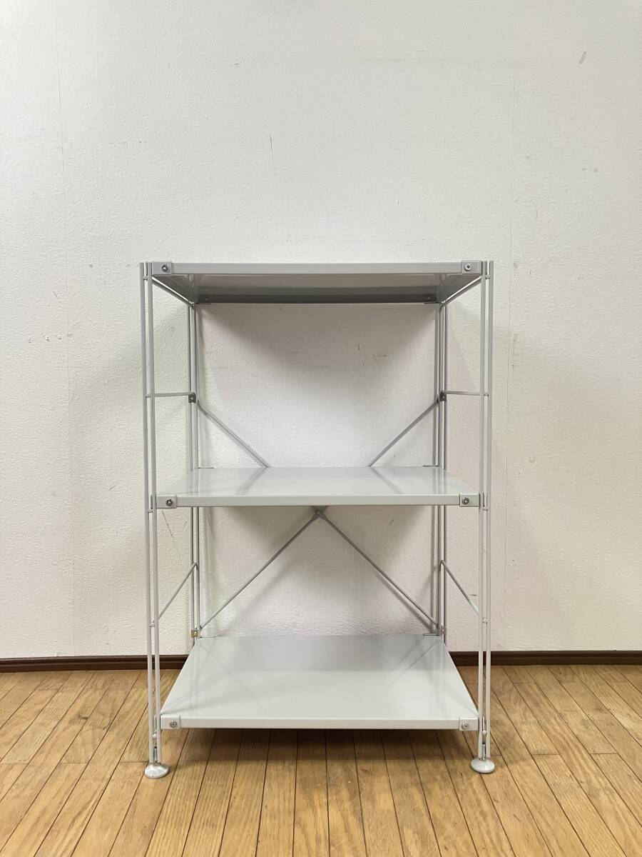 ☆MUJI 無印良品☆スチールユニットシェルフ 4段 帆布バスケットセット