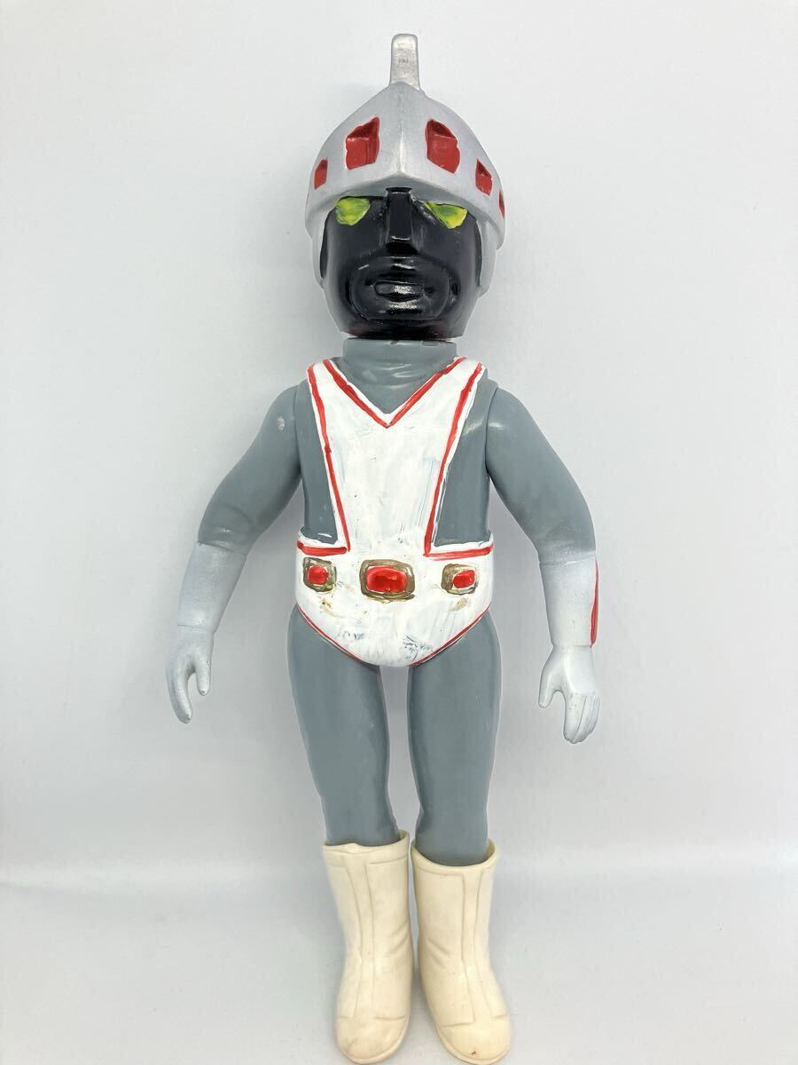 激レア当時物 ノーマン星人 シルバー仮面 大里玩具 指人形 ／検 ソフビ