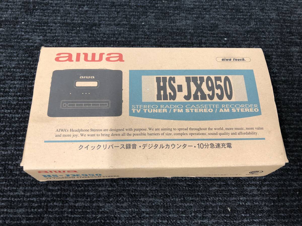 □通電〇読み込み×□ aiwa ステレオカセットプレーヤー HS-PX70 AIWA