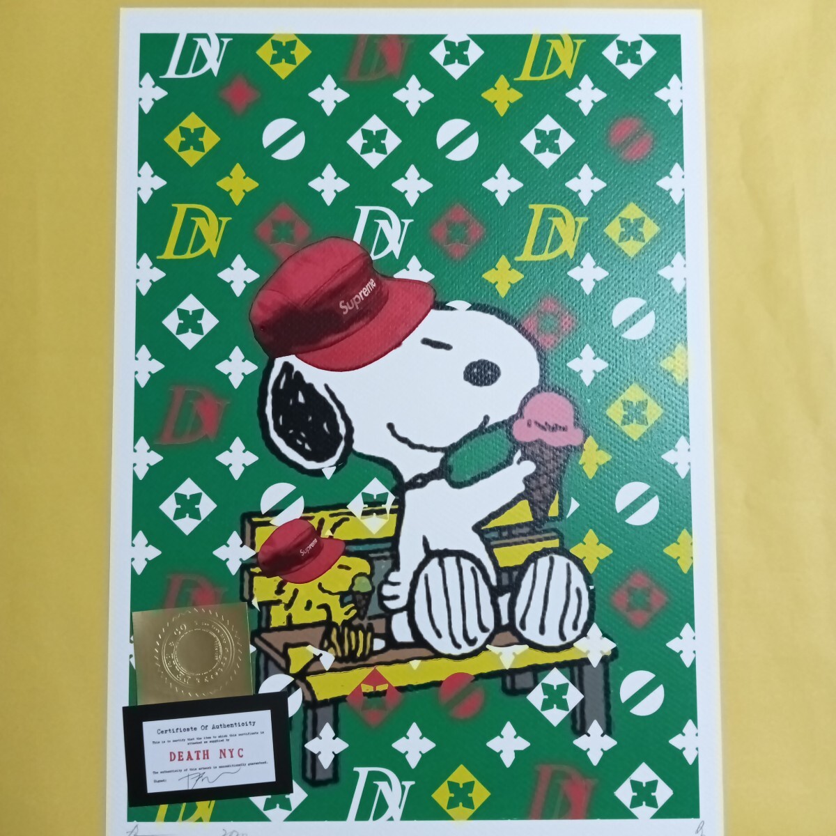 ピンクレディ ポスター 雪印 アイスクリーム 宝石箱 希少 縦84×横60の