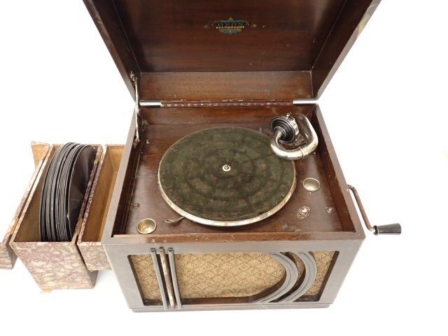 HMV ラッパ蓄音機 蓄音器 THE GRAMOPHONE CO.LTD MODEL33 動作確認済み