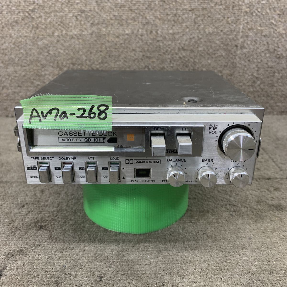 中古】当時物 FUJITSU TEN 富士通テン カセットデッキ α6700Z DSP