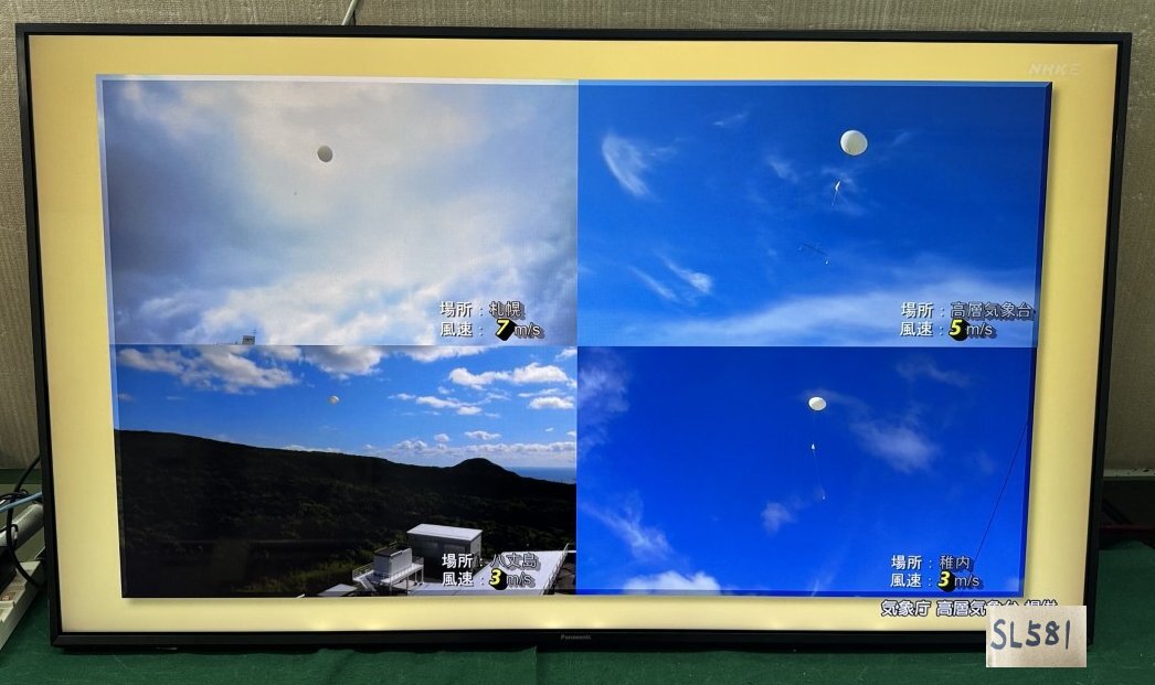 ジャンク】東芝 REGZA 液晶テレビ 55型 55M520X 2019年製 内部液晶割れ