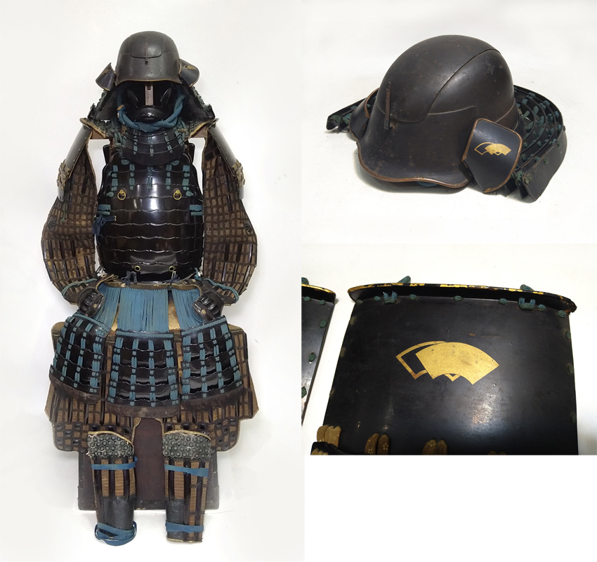 真鍮/銅使用　挟み箱　＊兜鎧甲冑武士戦陣弓刀鞍鐙鍔目貫縁頭大名侍　骨董 真鍮鎖の籠手 ＊兜鎧甲冑武士戦陣弓刀鞍鐙鍔目貫縁頭大名侍 美術品