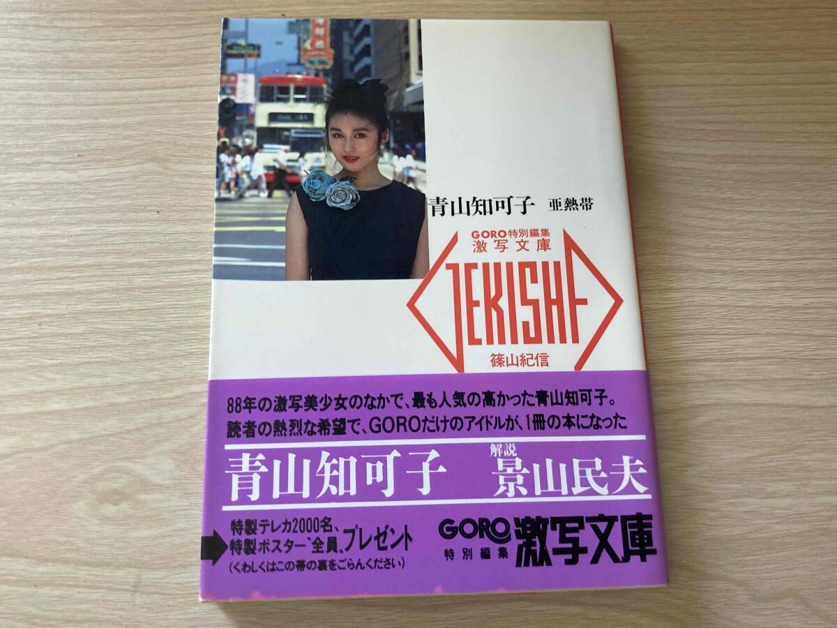 青山知可子 亜熱帯 GORO特別編集 激写文庫 篠山紀信 写真集 帯付き