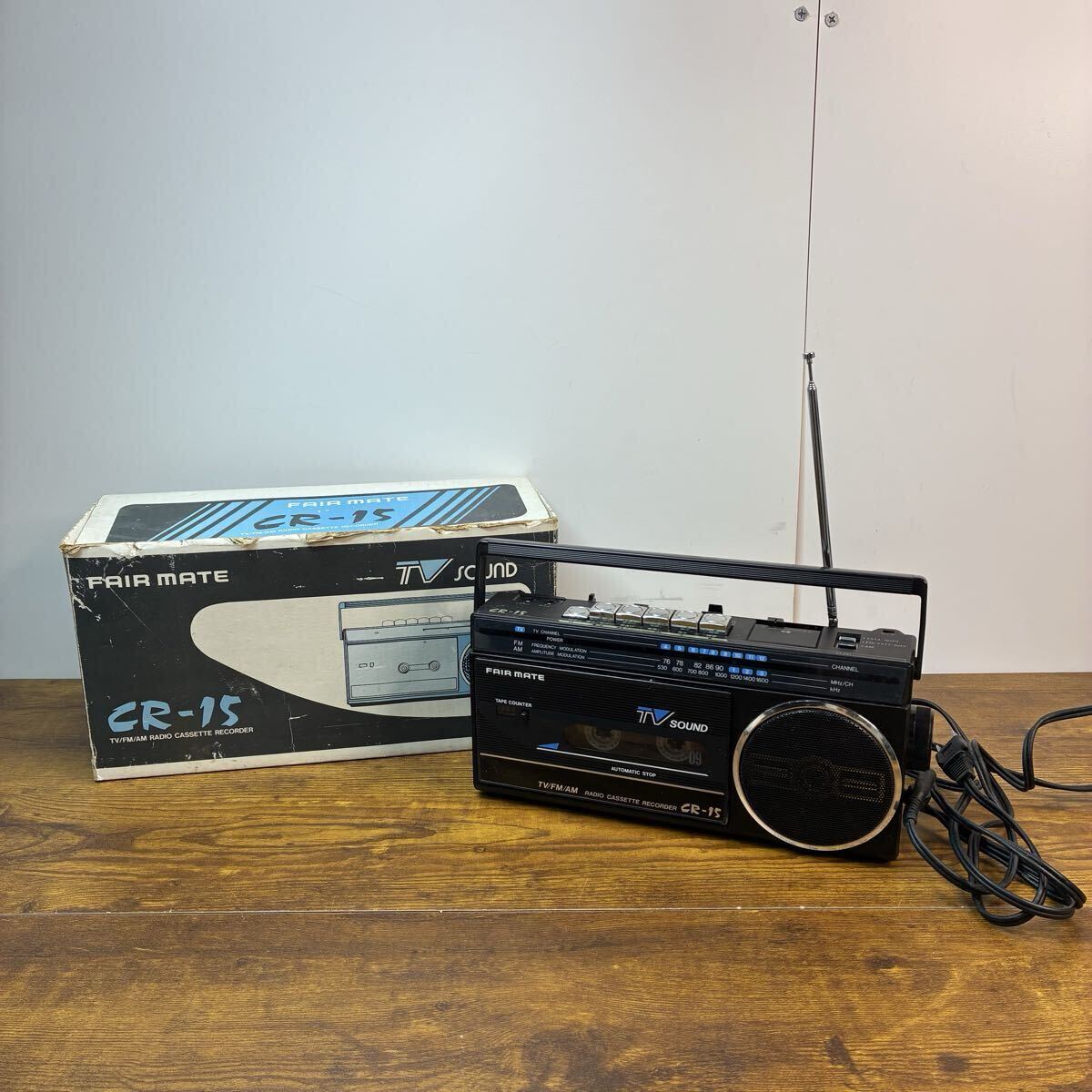 中古】昭和レトロ FAIR MATE フェアメイト RD-W99 ダブルカセット