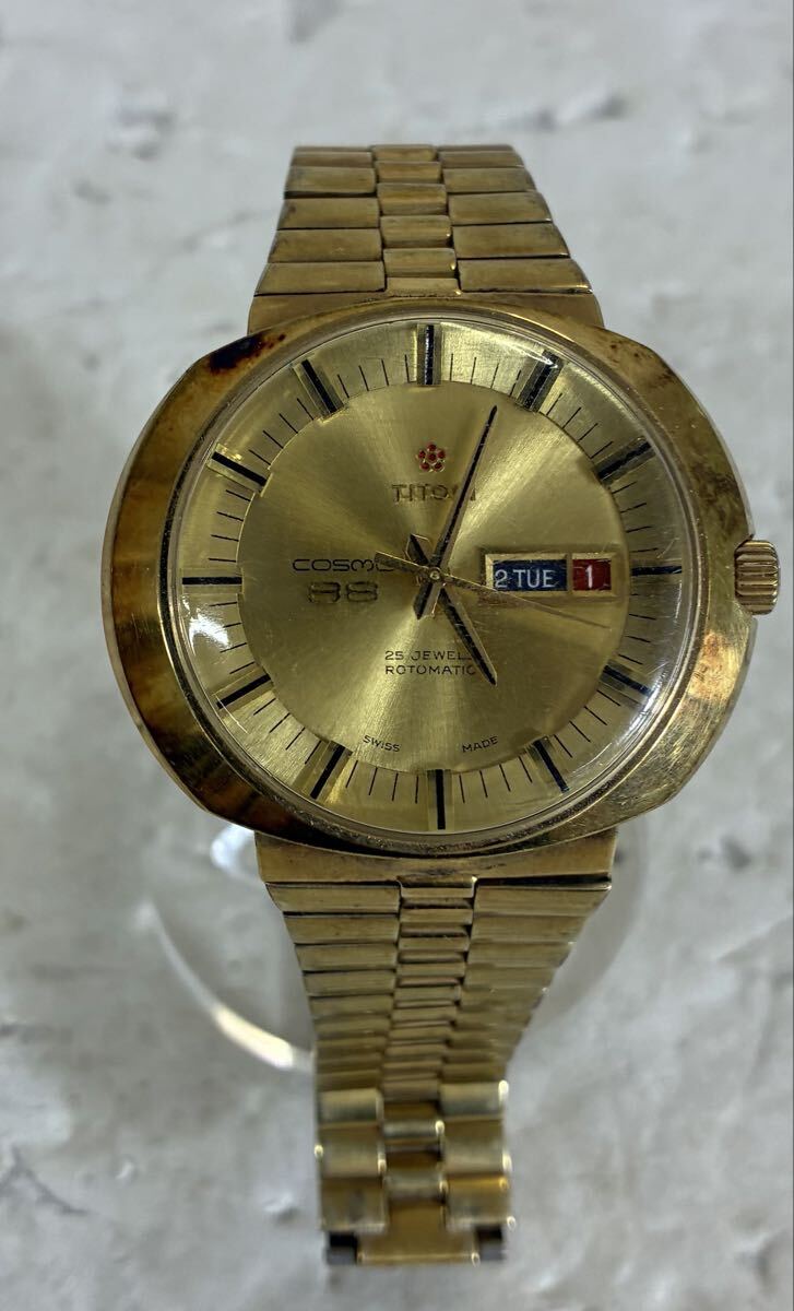 ☆稼働品♪TITONI Cosmo King チトーニ コスモキング 737-SC 25石