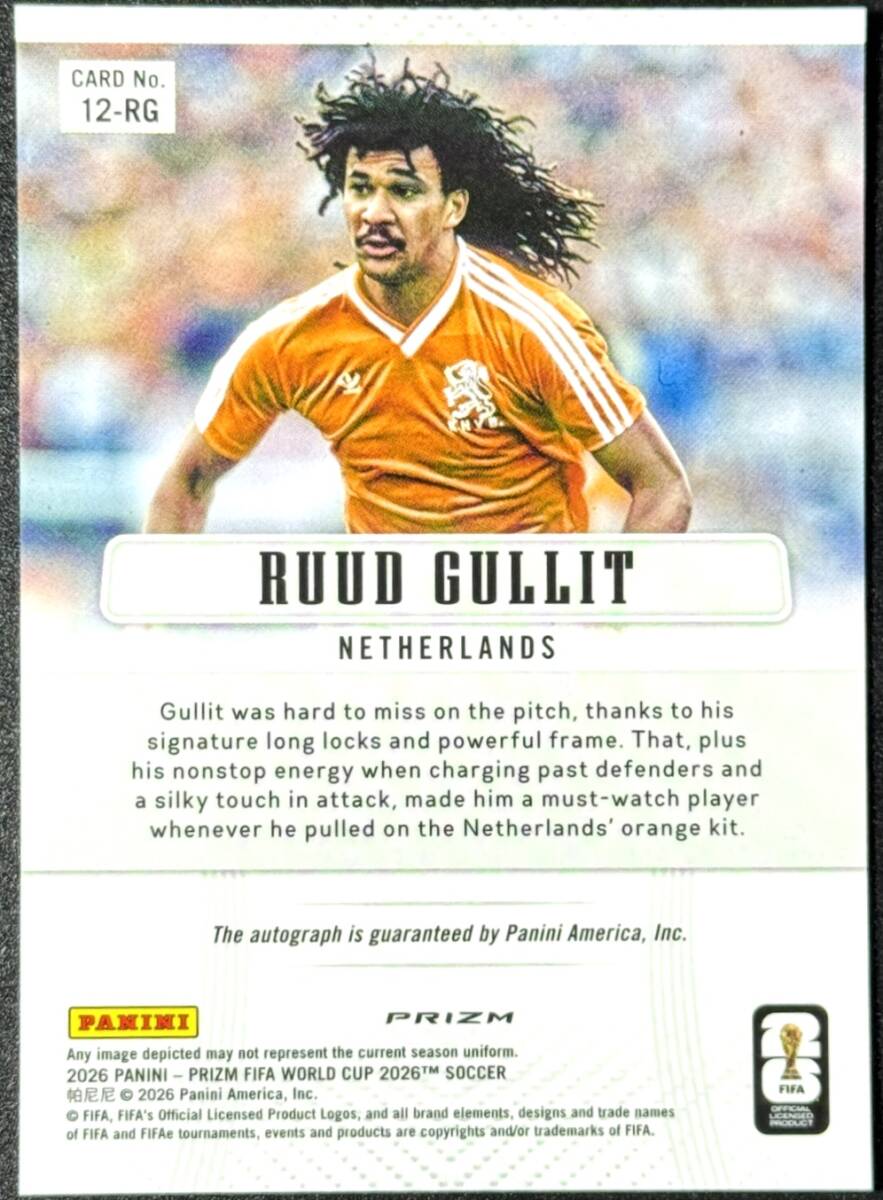 新品】ルート・フリット オランダ代表 直筆サインフォト/写真 サッカー