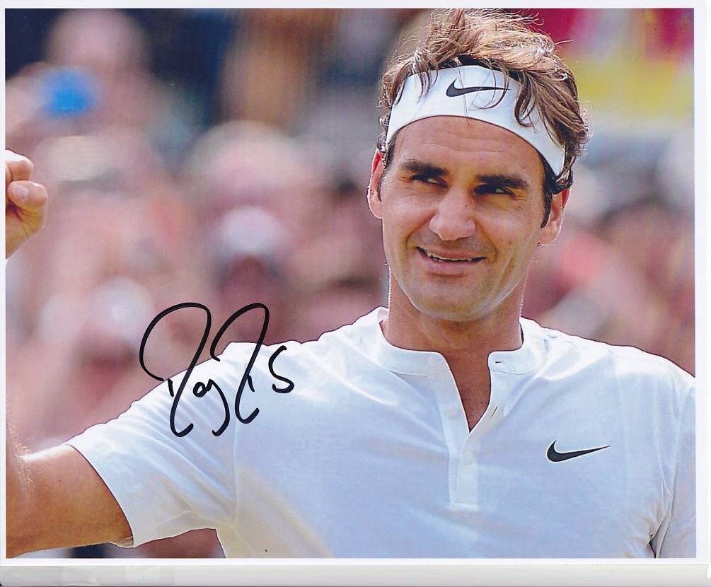 新品】ロジャー・フェデラー 直筆サインフォト/写真 テニス Roger