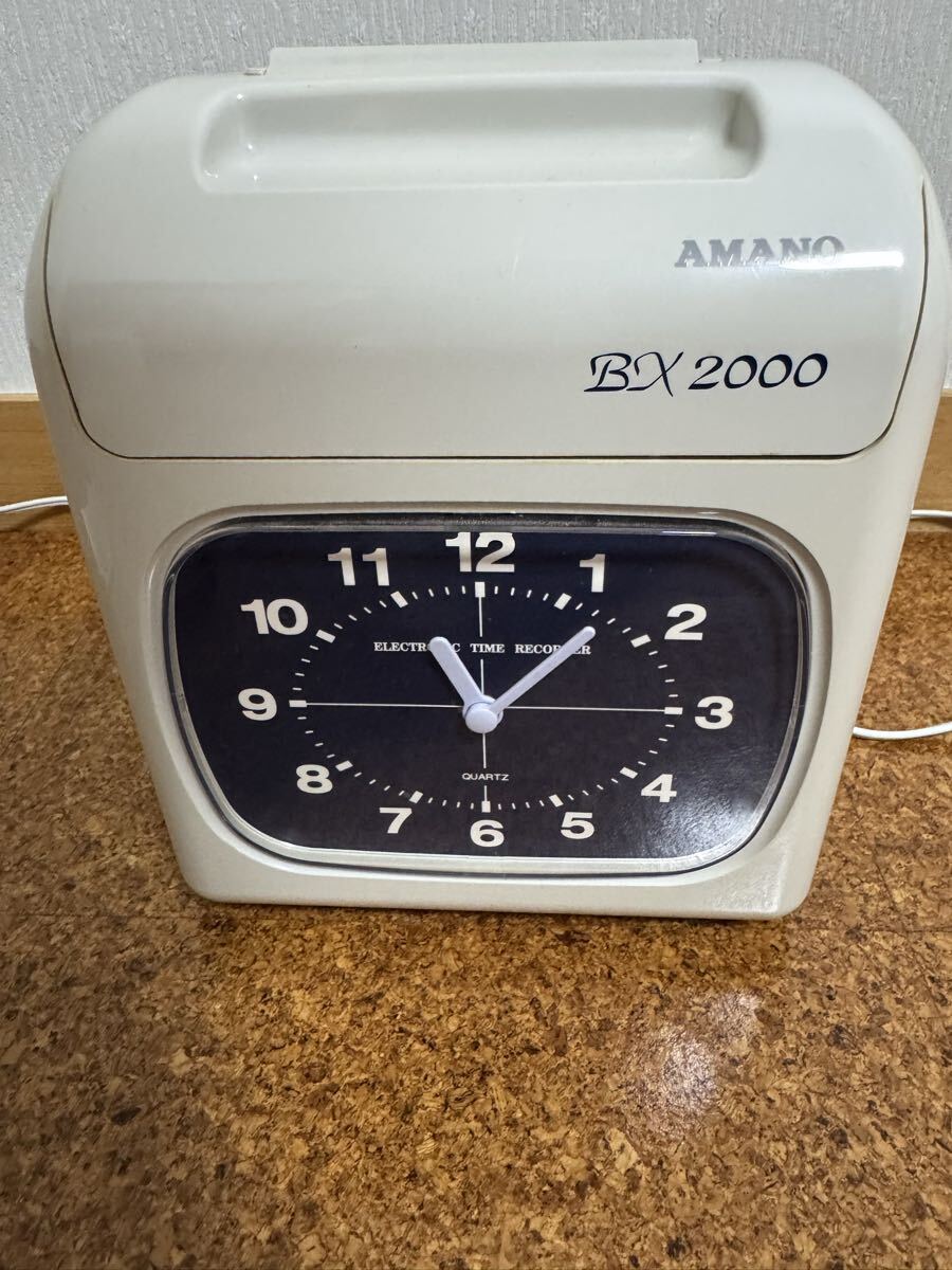 A代【長011216-2】アマノ タイムレコーダー ATX-300 AA-L タイムカード