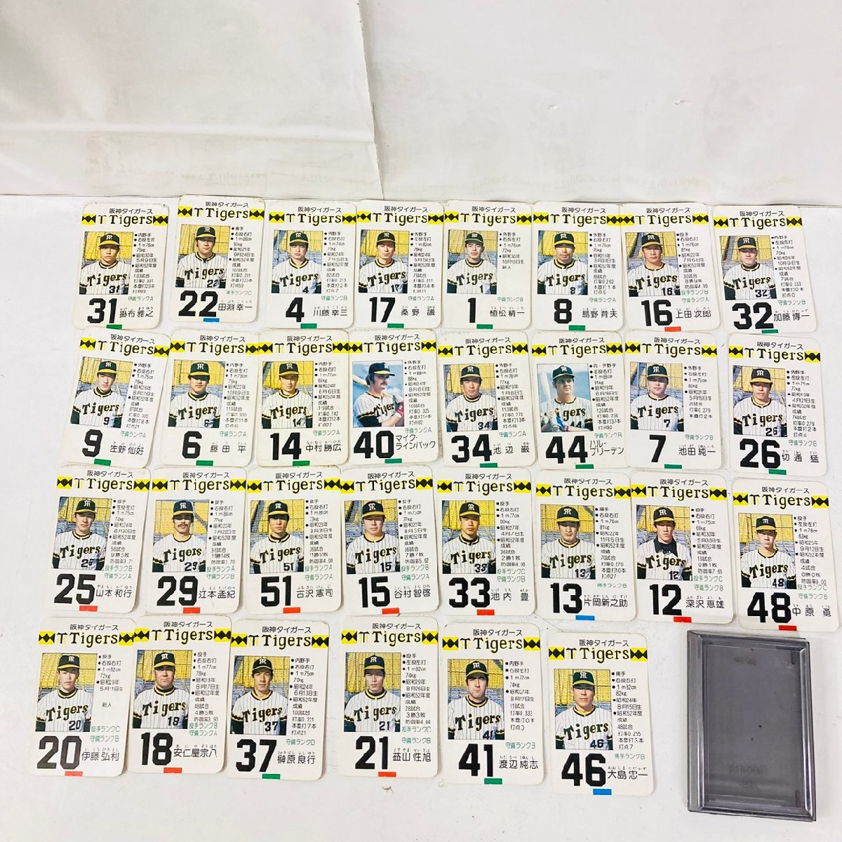中古】タカラプロ野球カード 54年度阪神タイガース 谷村智啓の落札情報