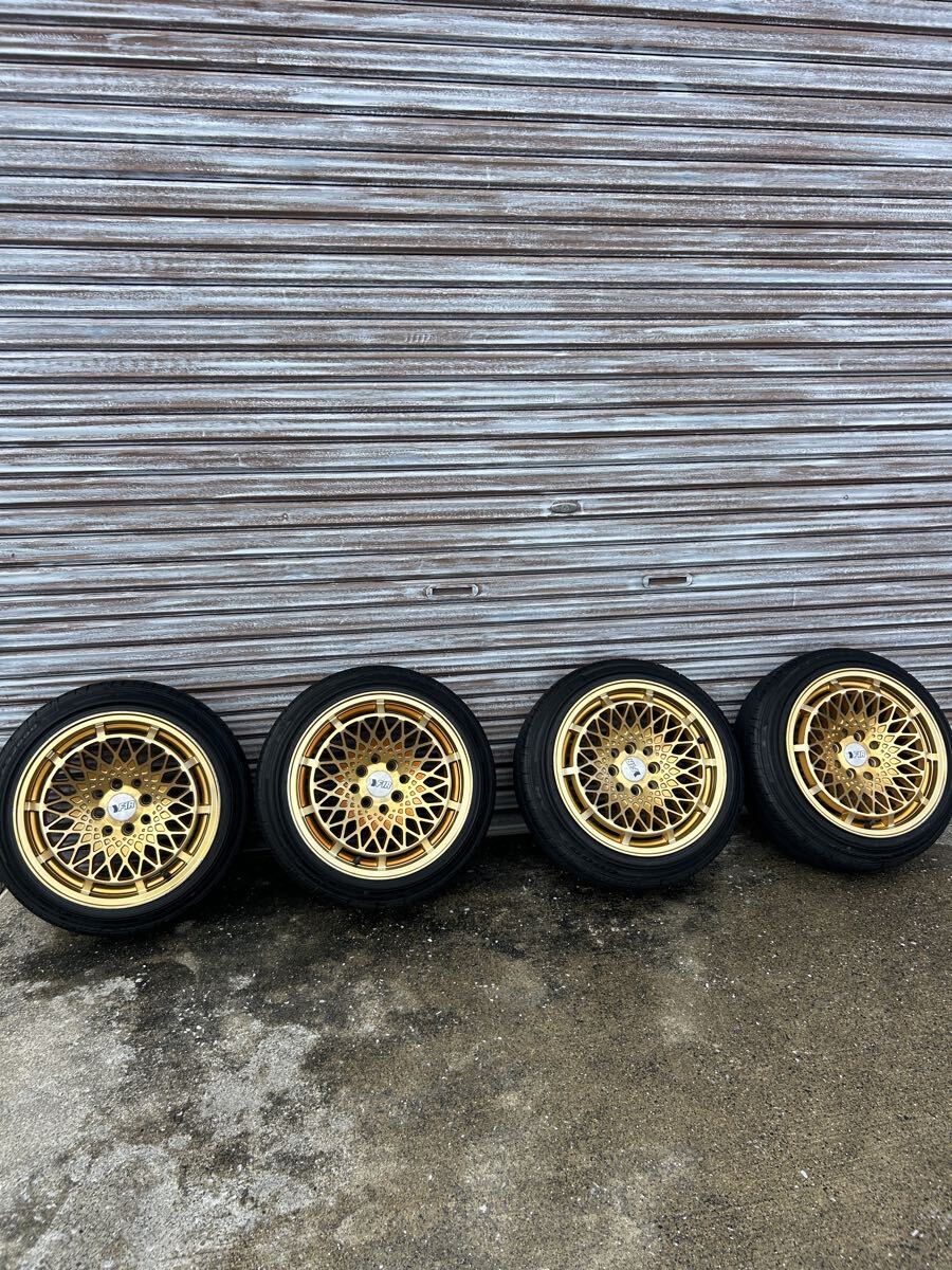中古】SSR☆ヴィエナ 15インチ 5.5J+38 PCD 100-4穴 メッキホイール LO