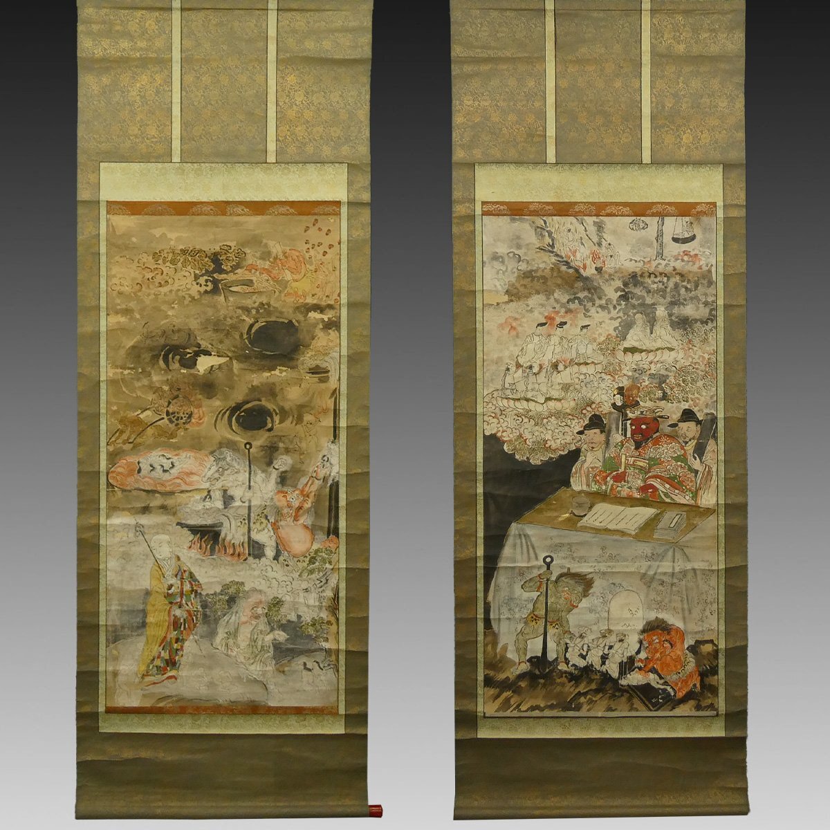 喜聞◇『弘法大師 空海肖像画メクリ』 1枚 古筆 古文書 古書 日本画