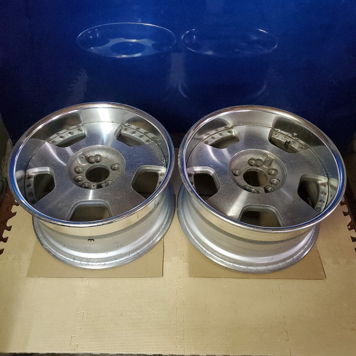 タイヤ新品！旧車 旧VIP ホイール ディッシュ 深リム 8J 9J 引っ張り