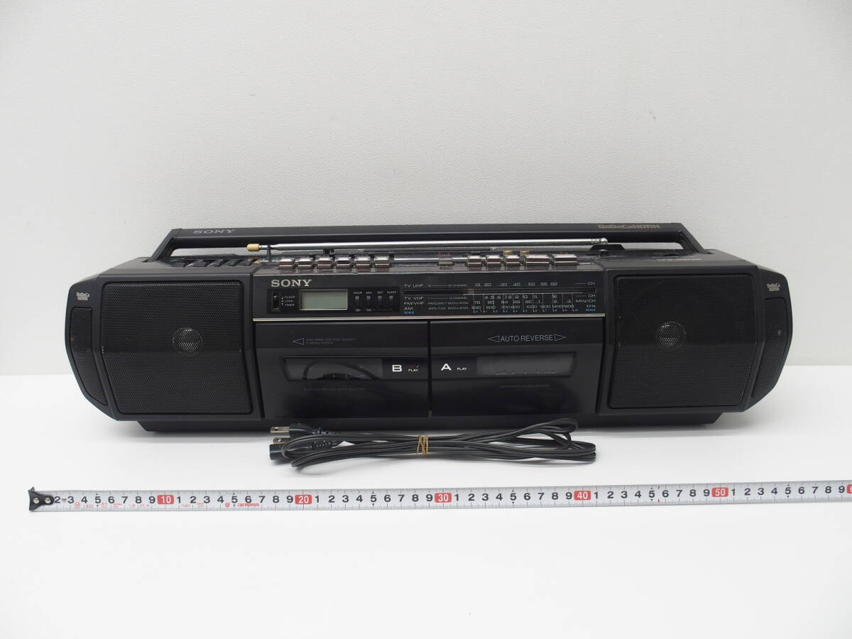 中古】SONY DoDeCaHORN ソニー ドデカホーン CFS-DW30 ダブルカセット