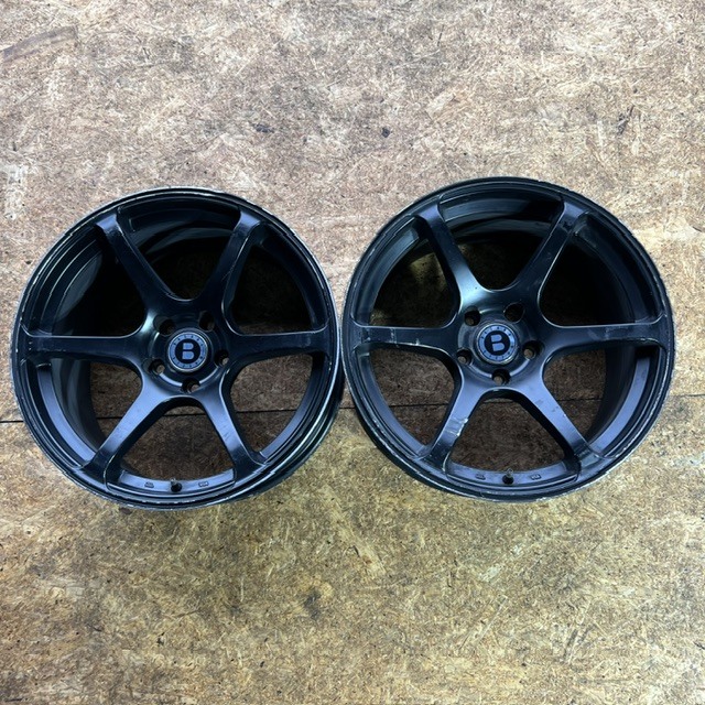 ほぼ新品 18インチ 9.5J プラス15 114.3 225/45R18 ATR タイヤホイール