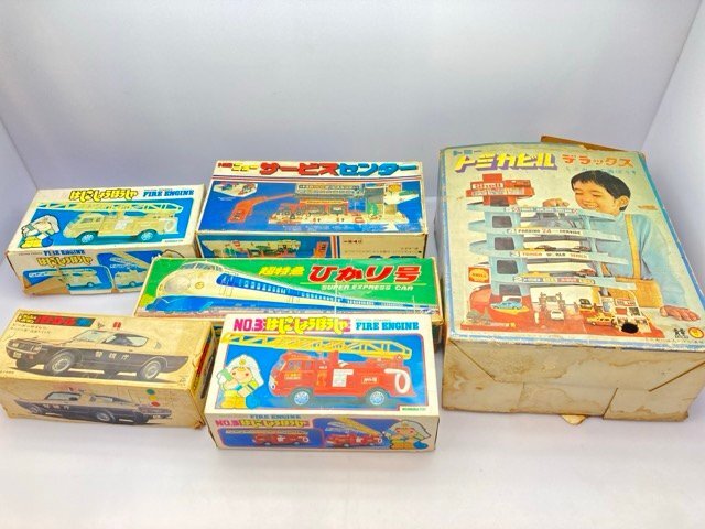 当時物！トミー 1971年 初代トミカビル/ニューサービスセンター/回転