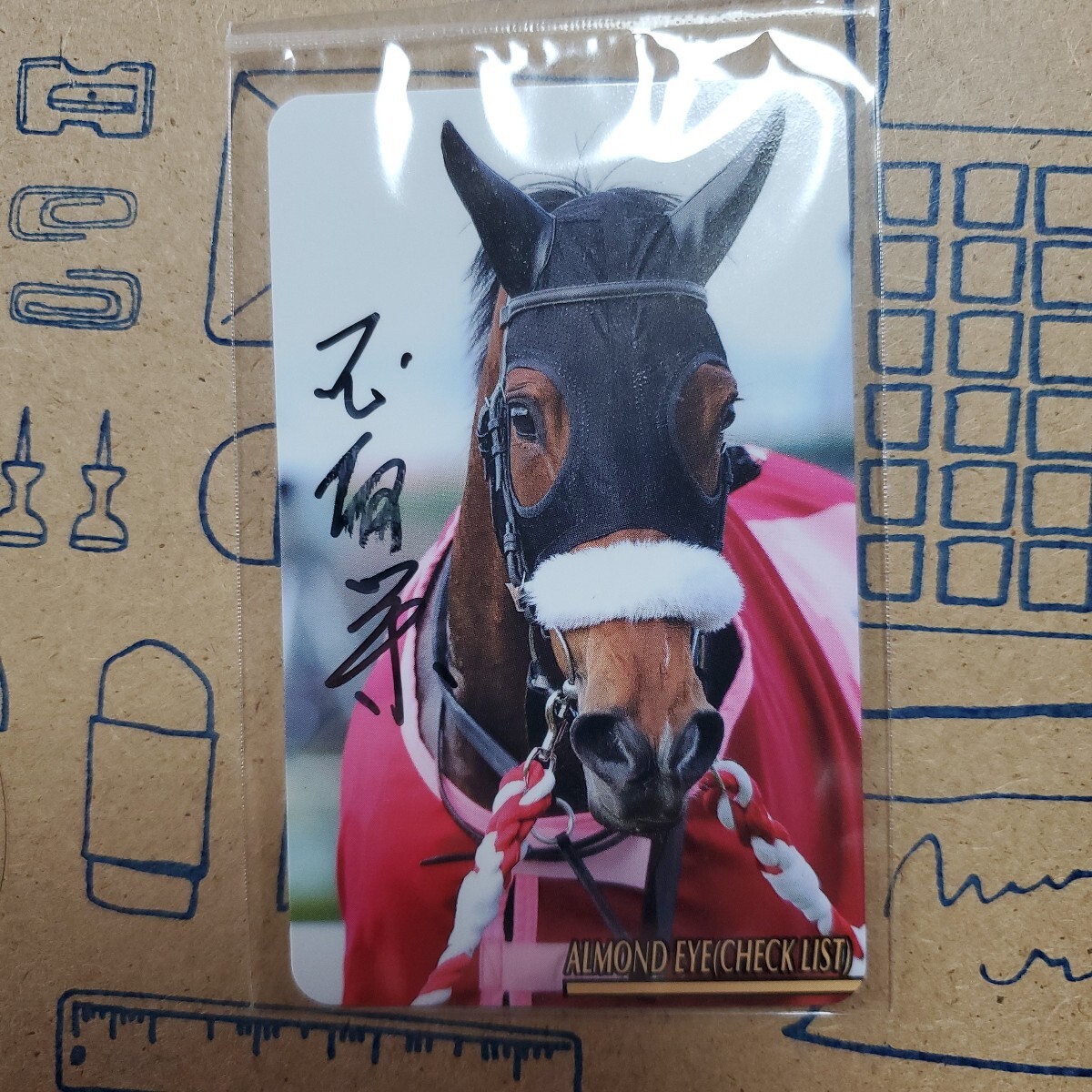 アーモンドアイ ルメール騎手 サイン入り レプリカゼッケン 競馬の落札